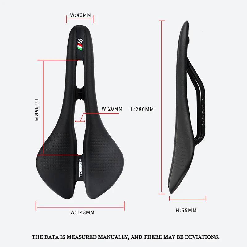 /ODM TOSEEK Bicycle Saddle Racing MTb Road Mountain Bike Seat Hollow Ergonomics Bike Seat Cushion Cycling Saddle Accessories