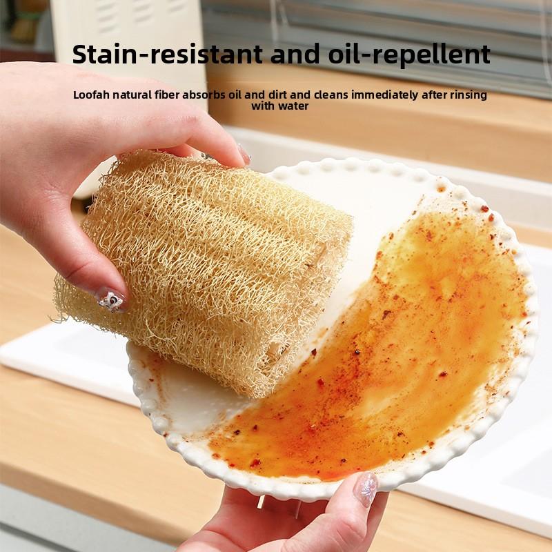 Натуральная старая ткань люфы, волшебный инструмент для мытья посуды, кухонная щетка, высушенные волокна люфы, щетка для мытья тыквы-горлянки, утолщенная губка для мытья