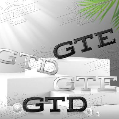 Металлическая наклейка на автомобиль, значок GTD GTE, задний значок на багажник, наклейка на крыло, кузов автомобиля для Golf 5 6 Passat Tiguan Polo