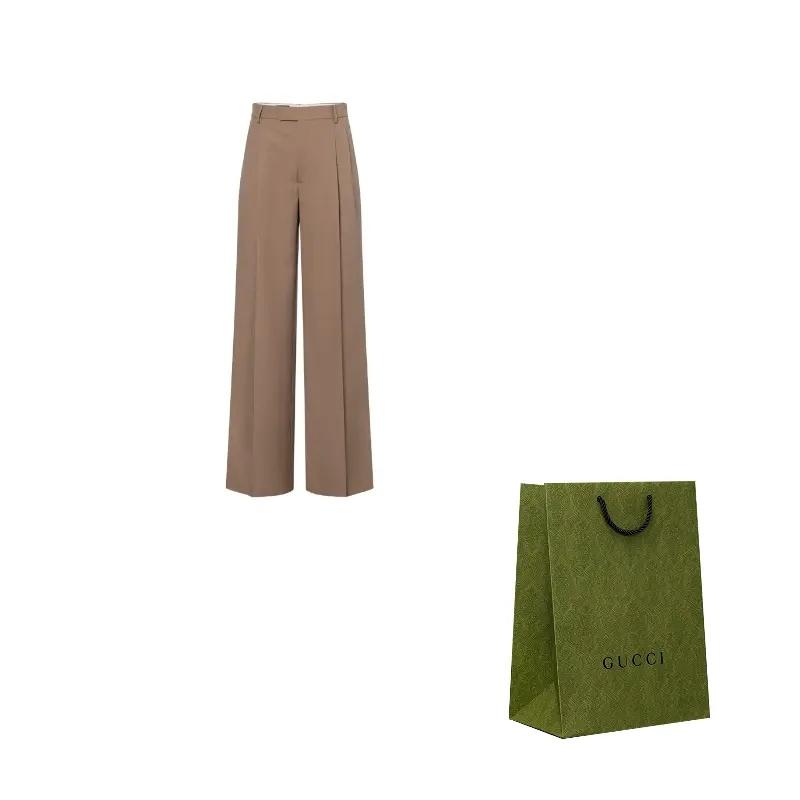 GUCCI Fluid Drill Tailored Trousers Men's 757972-Z798C-2708