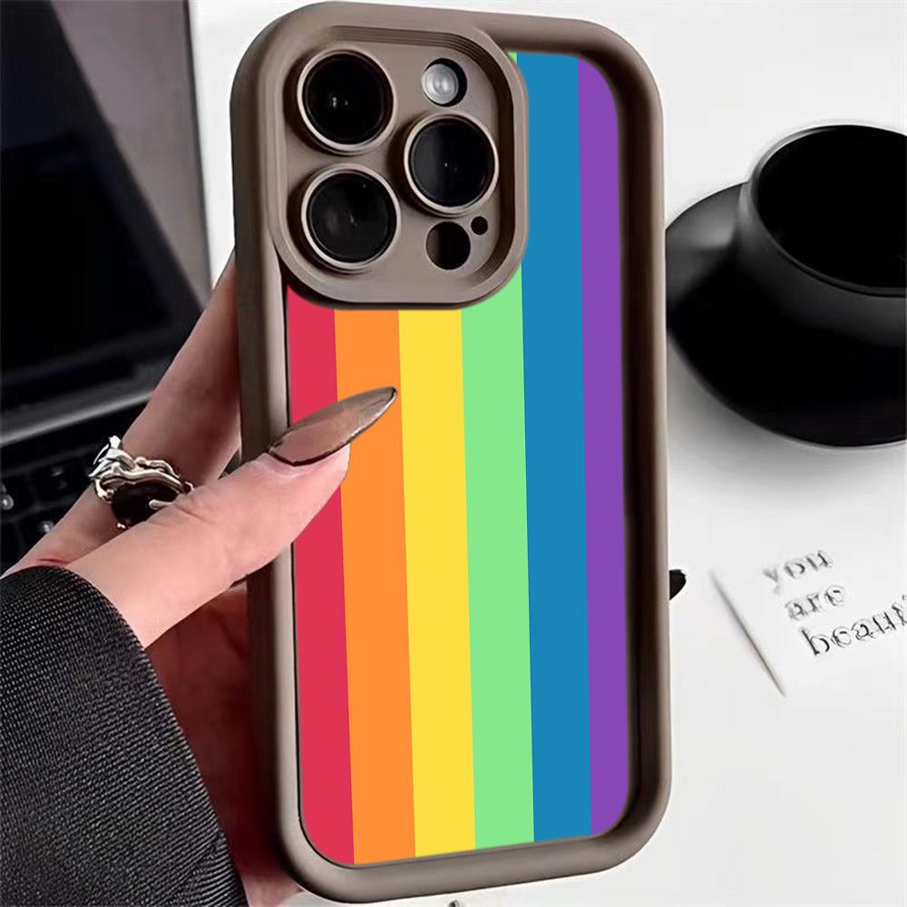 Ae93 Rainbow Art Design Защитные чехлы для телефонов для iPhone 13 14 15 Pro Max XR infinix Hot 40i 30i Tecno Camon 30 20 Pro Angel Eyes Задняя крышка из ТПУ