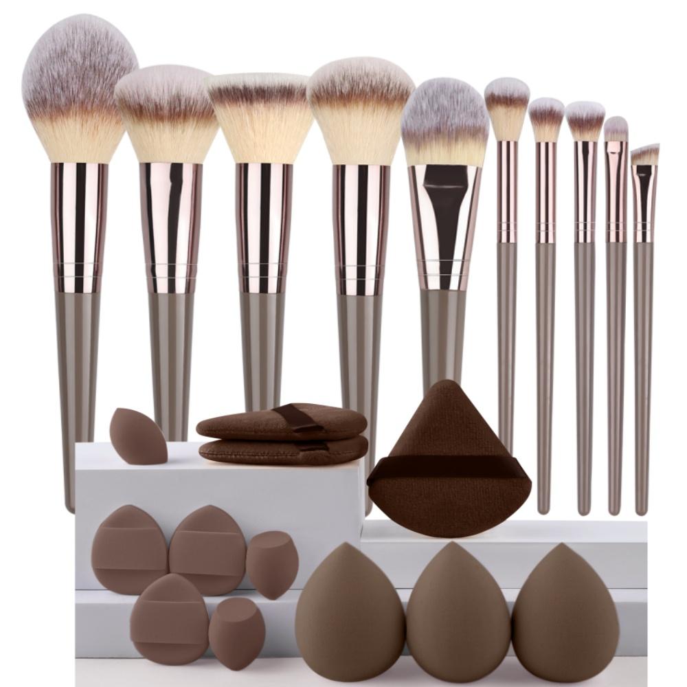 3-20 шт. Премиум Набор Кистей для Макияжа Мягкие Пушистые Beauty Косметические Foundation Макияжа Кисть Тени для век Румяна Кабуки Make Up Инструменты