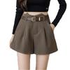 Women's Suit Shorts Korean Version Slim High Waist A-line Wide-leg Pants All-match Casual Pants
