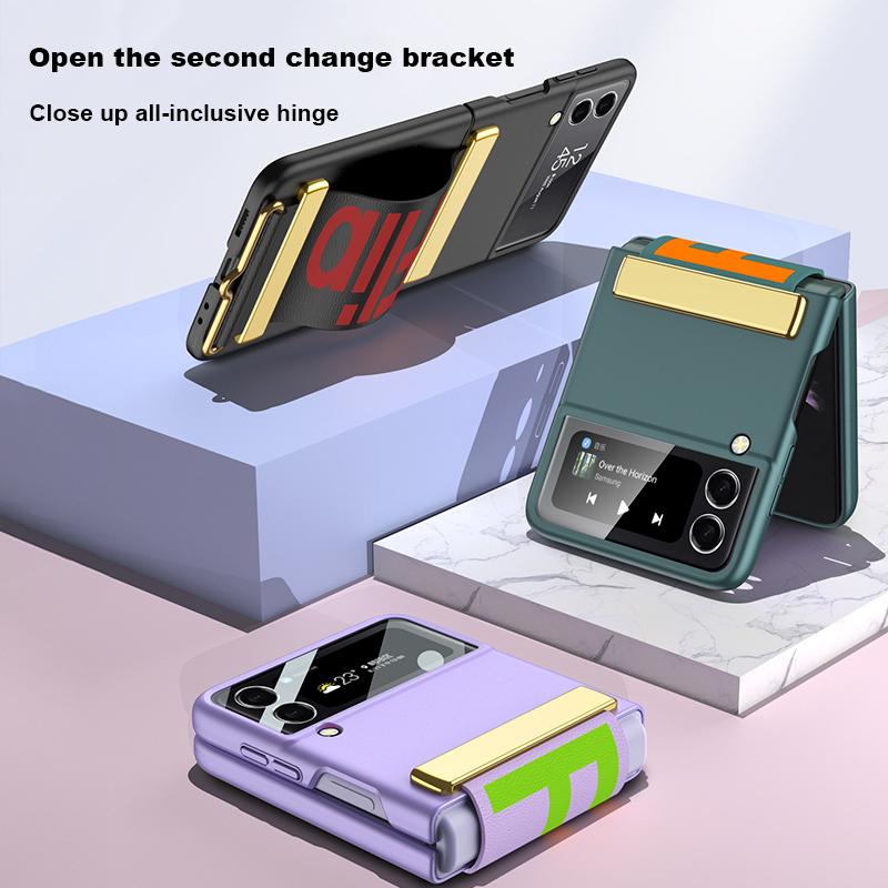 Чехол для Z Flip3 с ремешком для камеры, защитный чехол для стекла для Samsung Galaxy Z Flip3 5g, чехол-браслет, пластиковая задняя крышка для ПК