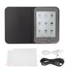 Ereader 6in 800x600 HD Ink Screen Ebook Reader FM Support with Protective Case Headphon Ink Screen