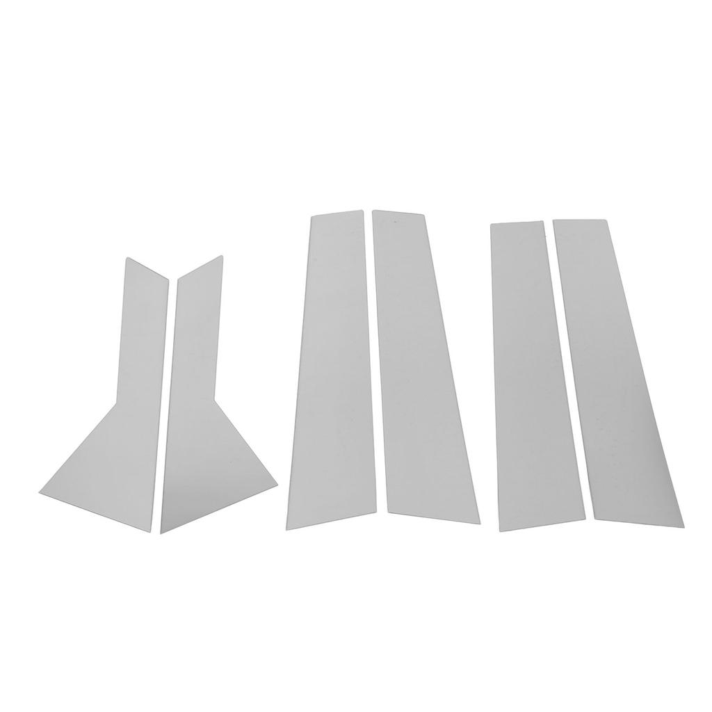 6 шт. Накладки на стойки кузова, хромированные, с зеркальной отделкой, устойчивые к атмосферным воздействиям, высокопрочные, для дверей и окон