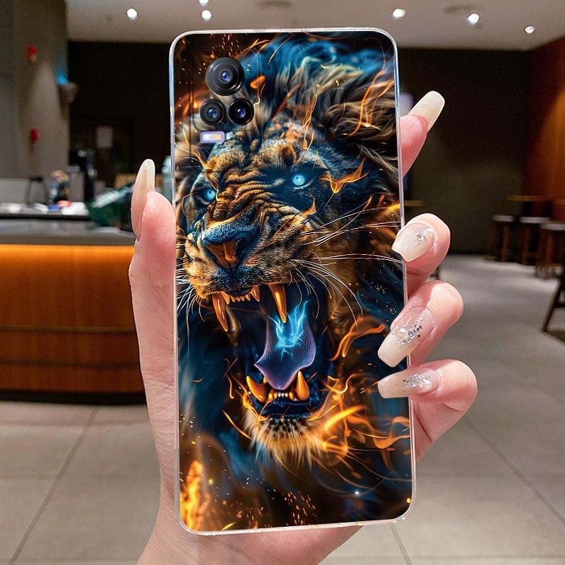 Задняя крышка для Vivo V21e V21 4G 5G Роскошный Милый Крутой Чехол для Телефона Мальчика Девочки Vivo V2061 V2066 V2050 Мягкий Силикон Прозрачный Корпус