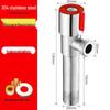 304 Stainless Steel Angle Stop Valve for Water Heater and Toilet, Wall-Mounted Triangle Design, Thickened Type