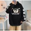 Толстовка с капюшоном в стиле ретро в стиле аниме, пуловеры с графическим принтом, одежда в стиле хип-хоп, зимние толстовки с длинными рукавами, толстовка в стиле Харадзюку для мужчин