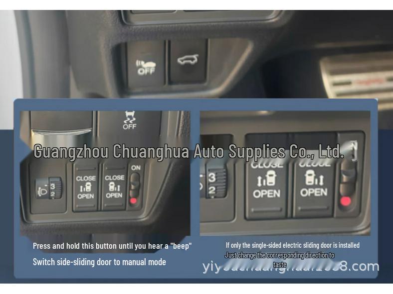 Foton G7/G9 Electric Middle and Side Sliding Door Modification Kit
