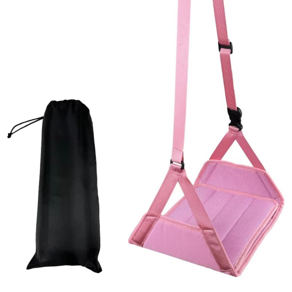 Removable Pad Airplane Foot Hammock Adjustable Strap Portable Desk Footrest  Airline