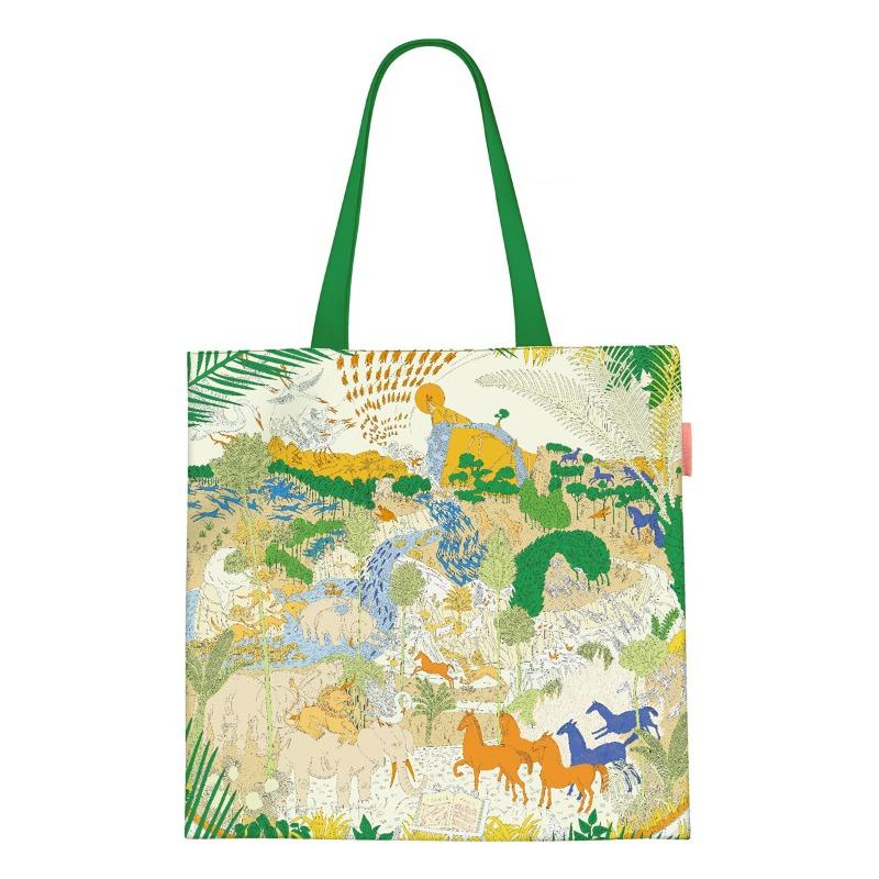 Spring new printed handbag women's oil painting series handbag shoulder bag tote bag fashion canvas bag