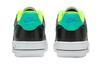 Nike Nike Air Force 1 Граффити Кожаные Устойчивые к истиранию Низкие Кеды для катания на скейтборде Детские Черно-зеленые Подростковые DX3349-100