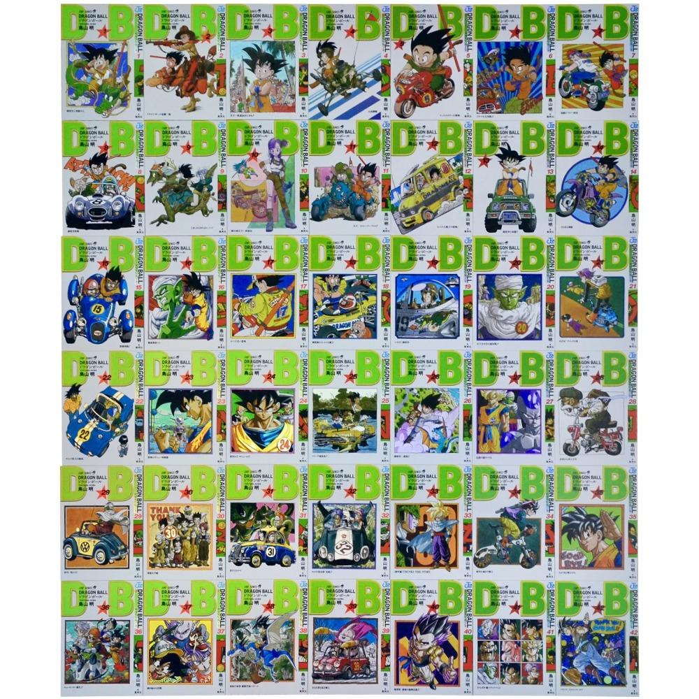 45 шт./набор Dragon Ball Goku Обложка комикса Корешок Книга Матовая Лазерная Вспышка Карточка Гохан Бульма DIY Классическая Аниме Коллекция Карточки Игрушка