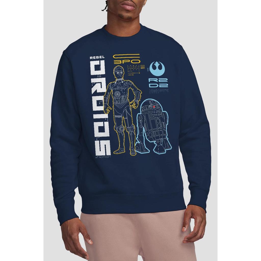 STAR WARS Unisex Adult Rebel Droids Sweatshirt