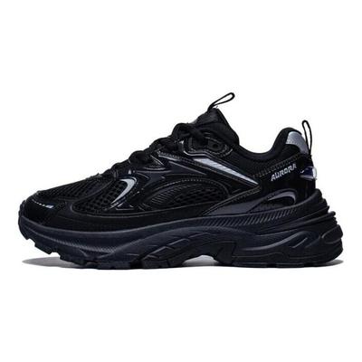 Li Ning Aurora 2K Удобная амортизация, Износостойкие Низкие Повседневные Кроссовки Женские Черные AGCT108-2