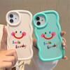 For Infinix Hot 40i 30i Smart 8 OPPO A18 A38 A58 A60 A78 Reno12 FS Vivo Y18 Y28 Y36 Y22s Y17s Wave Edge Smile Letter Design TPU Soft Phone Case
