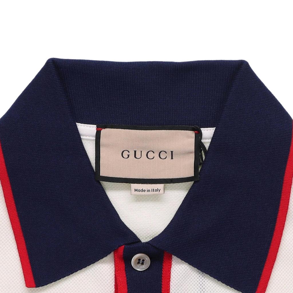 Gucci Cotton piquet polo with Interlocking G 'off-white' Men's 653380-XJDF8-9222