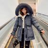 Winter Large Natural Fur Down Jacket Women Duck Down Hooded Sash Tie Up Parka Female Warm Snow Coat