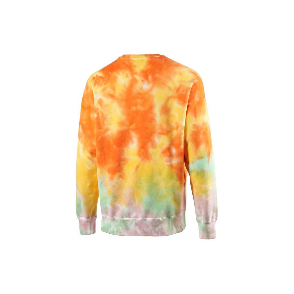 Puma Gradient Casual Design Round Neck Long Sleeve Sweatshirt Unisex Sweatshirt Orange 539579-23