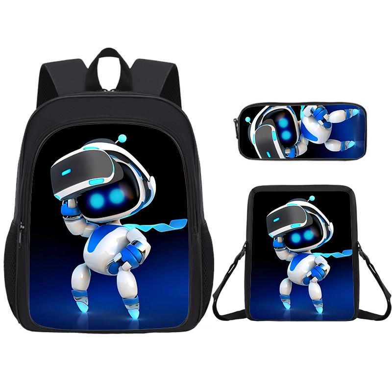 Backpack Student Cartoon Pack With Astro Bot Graphic Printing Design Daily For