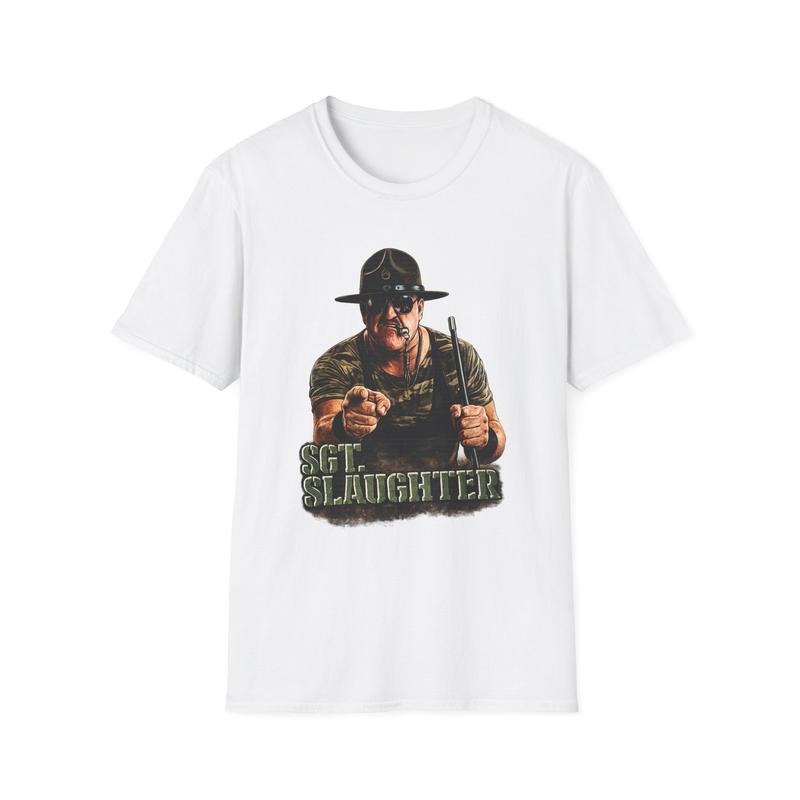 Sgt. Slaughter Design Unisex T-Shirt| Military Drill Instructor 90s Wrestling