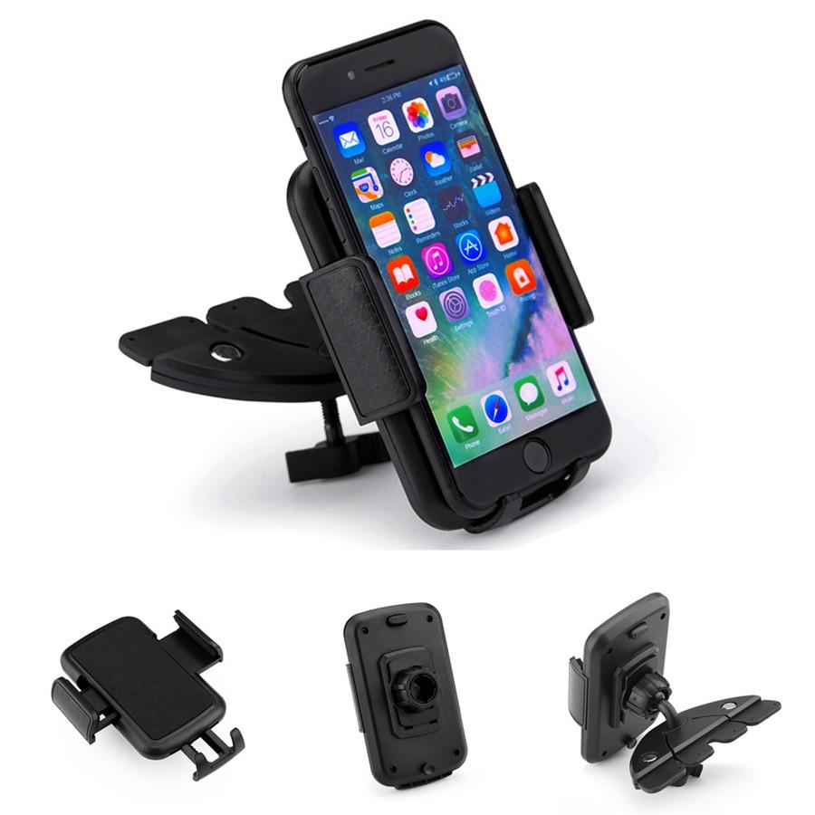 1x Универсальный регулируемый на 360° автомобильный держатель для мобильного телефона в слот для CD-диска, подставка, держатель, в наличии в США