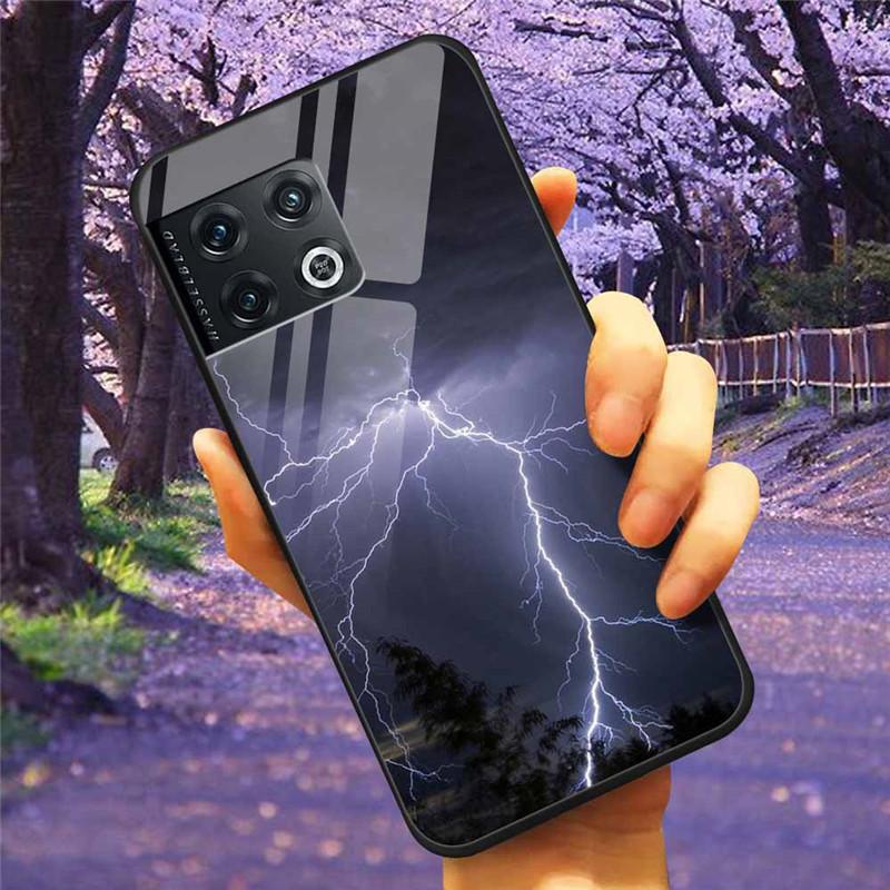 For OnePlus 10 Pro 5G Case 6.7'' Tempered Glass Starry Marble Hard Back Cover for One Plus 10Pro Funda Capa Oneplus10pro Coque