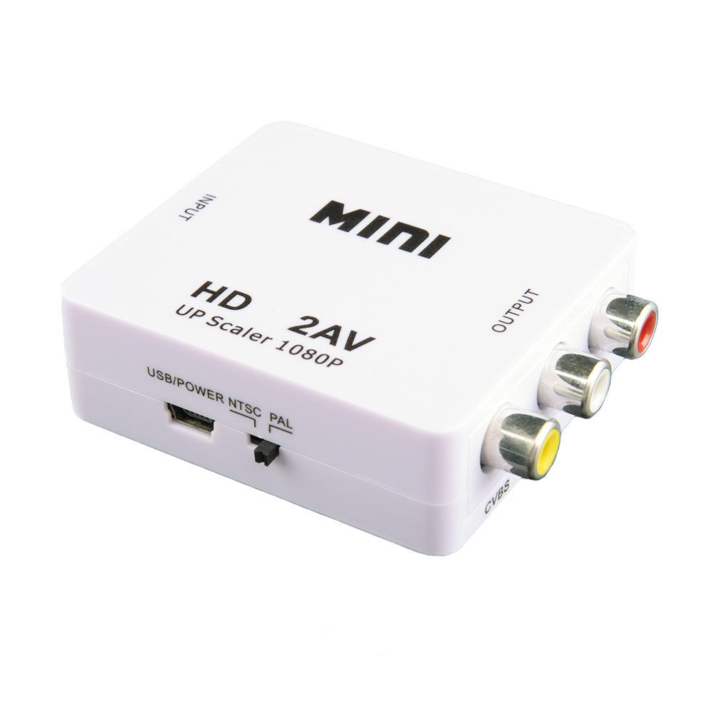 Адаптер HDMI к RCA AV - Красный Белый Желтый Конвертер для Компьютера к Проектору Аудио Видео