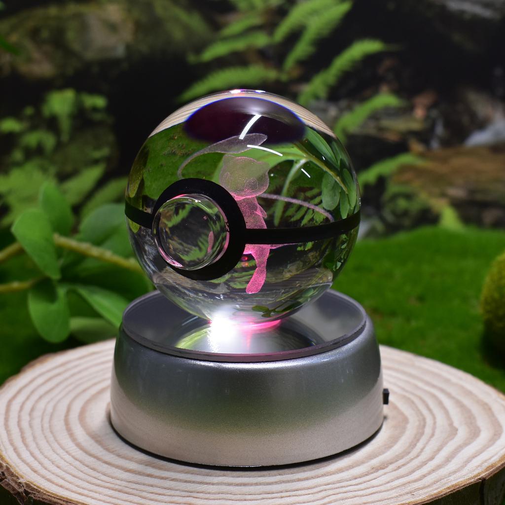Cute Cartoon Pikachu Gengar Charizard Crystal Elf Ball Indoor Creative Night Light Decoration Friend's Holiday Gift
