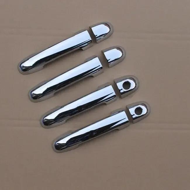 New Chrome Carbon Fiber Car Door Handle Cover Bowl Trim Stickers Overlay For Kia Forte Cerato 2009 2010 2011 2012 2013
