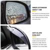 Black Rear View Side Mirror Rain Eyebrow Board Guard Sun Visor Car Accessories