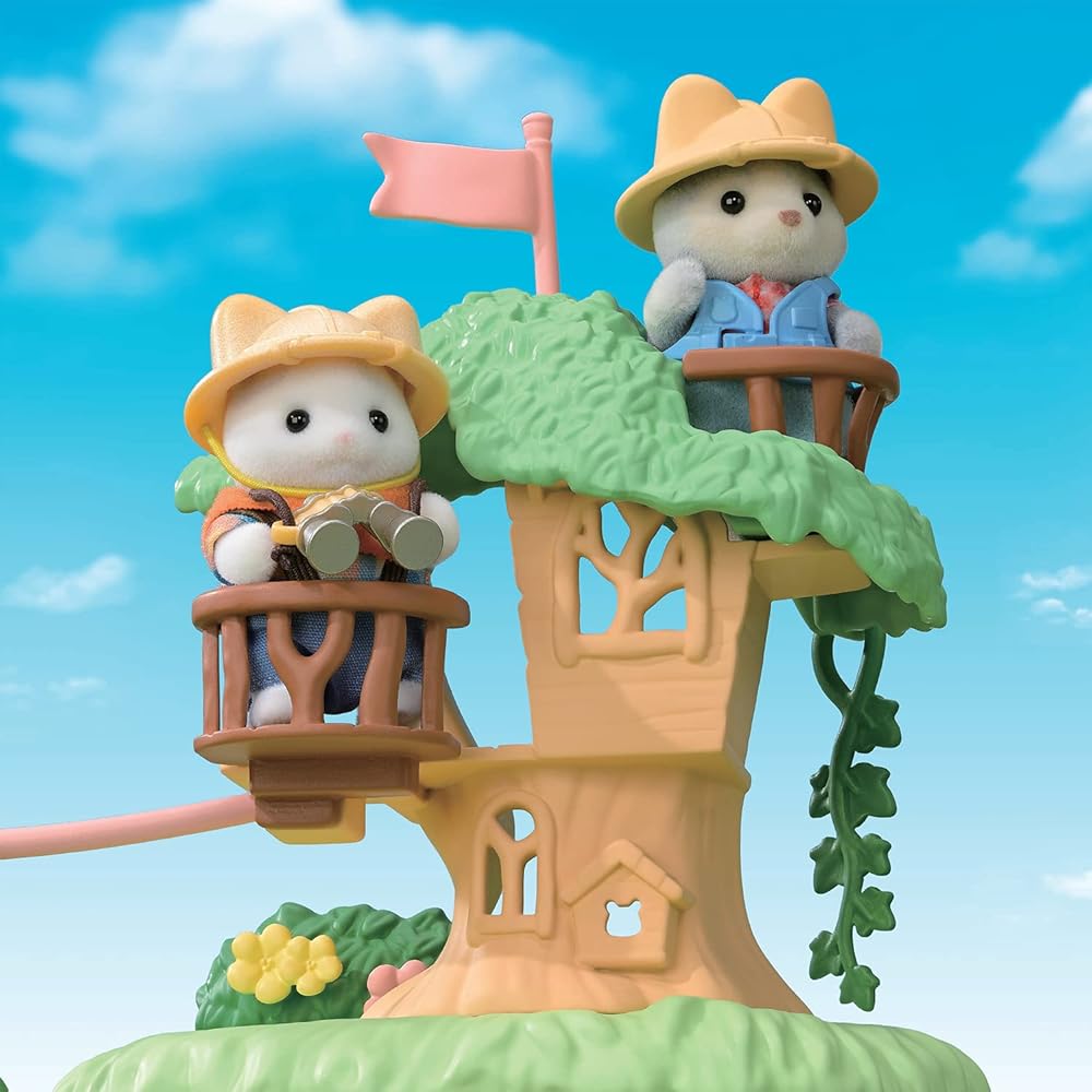 EPOCH Sylvanian Families Family Trip Secret Forest Large Waterfall Dollhouse Toy 3 Years and Up