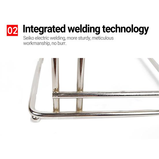 Органайзер для разделочной доски. Высокопрочная органайзер для кладовой. Подставка для разделочной доски из нержавеющей стали квадратной формы.