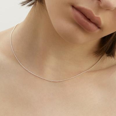 LUNNE Серебро 925 Мини Яйцо Шар Ожерелье #LSN54