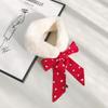 Women Fake Collar Tie Winter Faux Fur Woman False Collar Girls Detachable Fur Collar Ribbon Warm Scarfs for Ladies Neckerchiefs