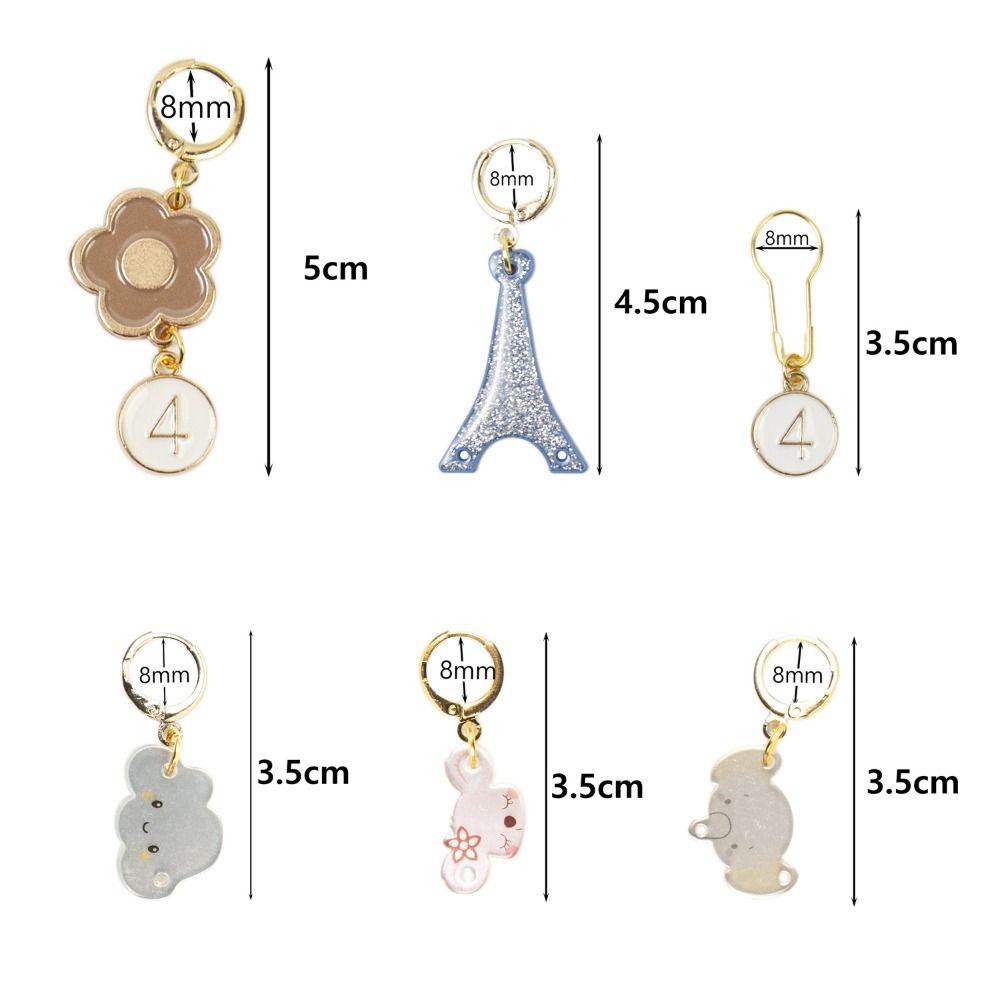 DIY ремесленные маркеры, металлические маркеры для вязания, подвески, металлическая защелка для вязания крючком, инструменты для вязания