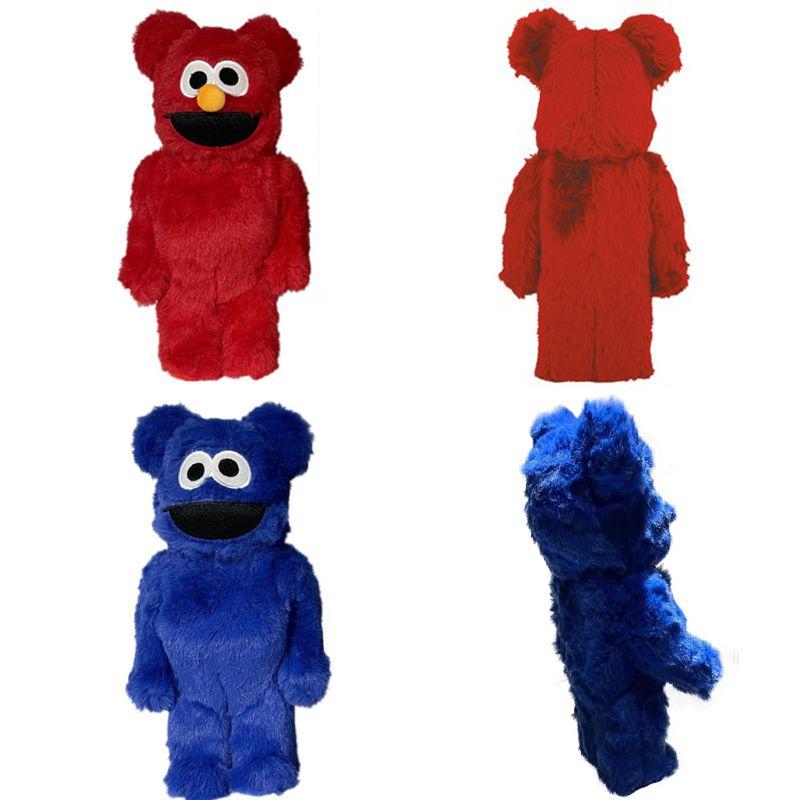 Очаровательный набор коллекционных фигурок Bearbrick Sesame Street Элмо и Коржик 400%
