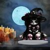 Halloween Ghost Witch Table Sign with Base 2D Flat Acrylic Spooky Female Ghost Decoration Holiday Party Home Office Desktop Ornament
