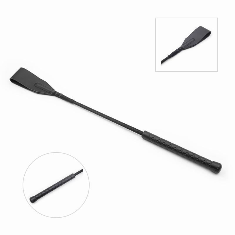 Bondage Boutique Slim Leather Riding Crop Horse Whip Pony Spanking Knout BDSM Lash Fetish Flogger Sex Toys for Women/Couples