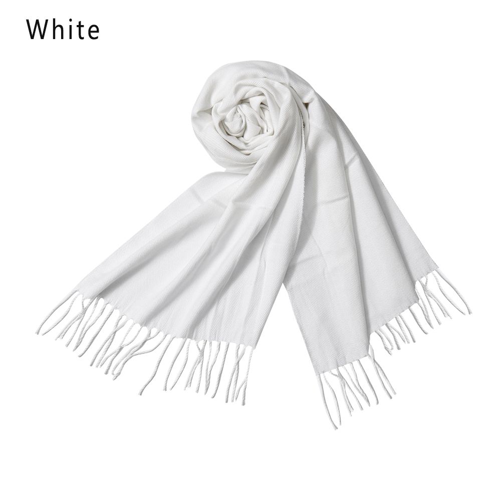 Business Autumn Winter Warm Long Shawl Cotton Scarf Pashmina Cotton Pure Color