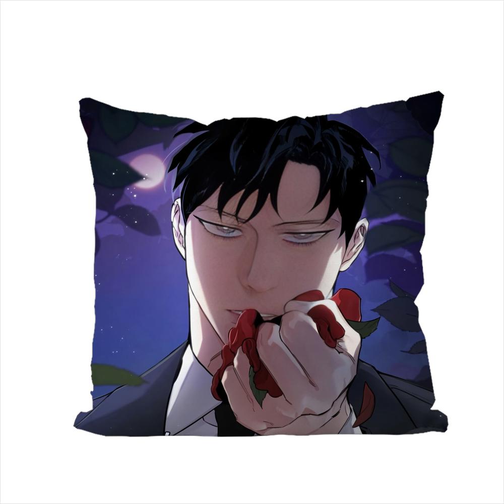 Чехол для подушки BL Mmanhwa для автомобиля, дивана, декоративный для дома, двусторонний принт, плюшевая квадратная декоративная подушка, чехол