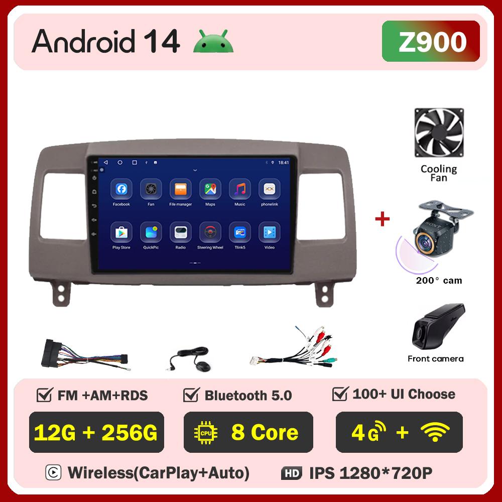 Android 14 для Toyota Mark II 9 X110 2000-2007 автомобильный мультимедийный видеоплеер стерео головное устройство автомагнитола сенсорный экран GPS 5G Wifi