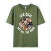 Life Goal Pet All The Dogs Shirt Funny Dog Lover Clothing Spring  Free Shipping Clothes Gift