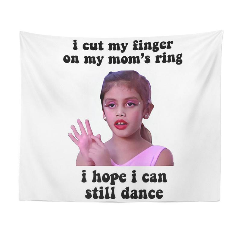 Aertemisi I Cut My Finger on My MomS Ring I Hope I Can Still Dance Tapestry Wall Hanging Art for Bedroom Living Room Decor