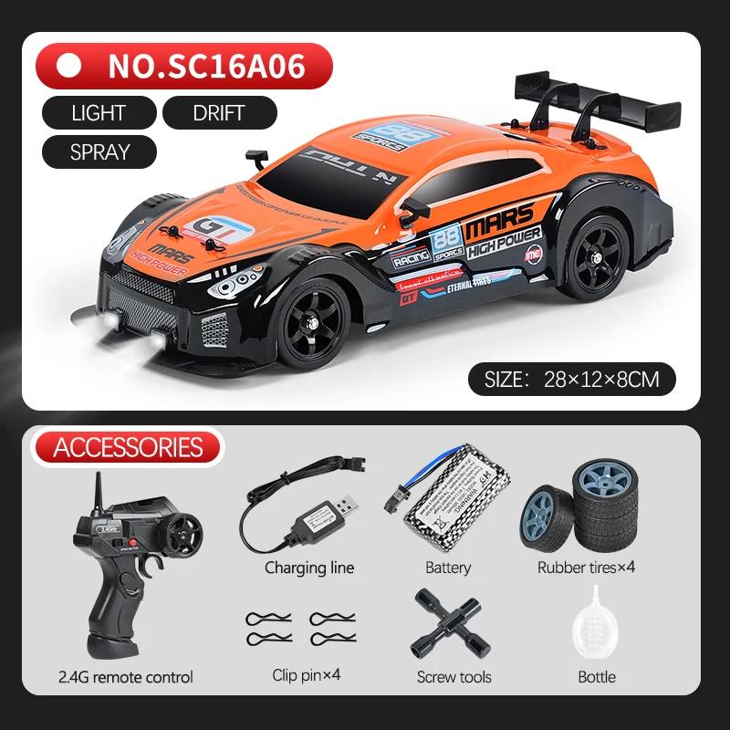 Новый 2,4G Drift Rc Cars 4WD RC Drift Car Игрушка с дистанционным управлением GTR Модель AE86 Автомобиль RC Гоночный автомобиль Игрушки для мальчиков Детский подарок