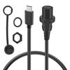 Кабель Type C 3.1/Type C 3.0/Type C 2.0 от мужчины к женщине, скрытого монтажа, для приборной панели, 1 м, водонепроницаемый, для панели приборной панели