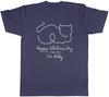 Happy Valentines Day Unisexs TShirt From your Fur Baby Cat Kitten Pet Tee Gift