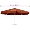 Replacement Cover for Sun Umbrella Terracotta Red 610 cm