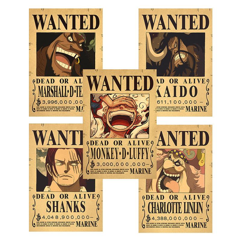 56 шт. Аниме One Piece Постеры Разыскивается Наклейки Для Телефона Ноутбука Гитары Машины Стены Крутые Граффити Наклейки Наклейка Игрушка Декор